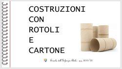 costruzioni con rotoli e cartoni