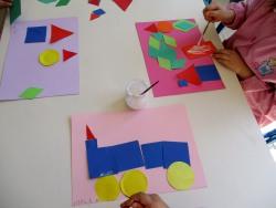 Un quadro con le forme
